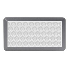 Damask Grey Memory Card Reader (mini) by snowwhitegirl