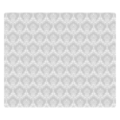 Damask Grey Double Sided Flano Blanket (small)  by snowwhitegirl