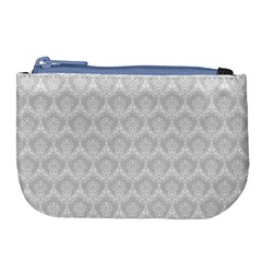 Damask Grey Large Coin Purse