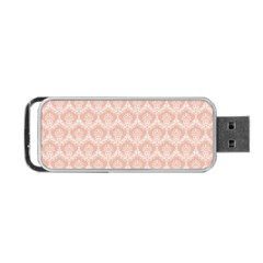 Damask Peach Portable Usb Flash (one Side) by snowwhitegirl