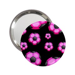 Wallpaper Ball Pattern Pink 2 25  Handbag Mirrors by Alisyart