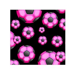 Wallpaper Ball Pattern Pink Small Satin Scarf (square) by Alisyart