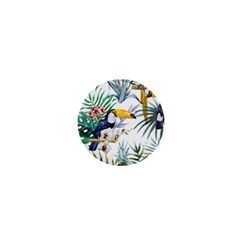 Tropical birds 1  Mini Buttons