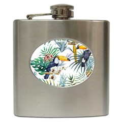 Tropical birds Hip Flask (6 oz)