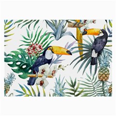 Tropical birds Large Glasses Cloth