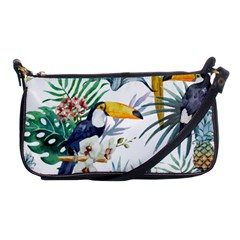 Tropical birds Shoulder Clutch Bag