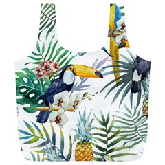 Tropical birds Full Print Recycle Bag (XL)