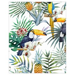 Tropical birds Drawstring Bag (Small)