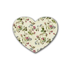 Vintage Roses Heart Coaster (4 Pack) 