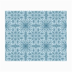 Ornamental Blue Small Glasses Cloth (2-side) by snowwhitegirl