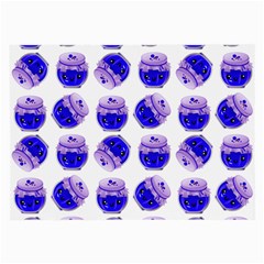 Kawaii Blueberry Jam Jar Pattern Large Glasses Cloth