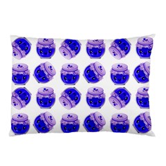 Kawaii Blueberry Jam Jar Pattern Pillow Case by snowwhitegirl