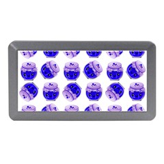 Kawaii Blueberry Jam Jar Pattern Memory Card Reader (mini) by snowwhitegirl