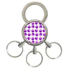 Kawaii Grape Jam Jar Pattern 3-ring Key Chains by snowwhitegirl