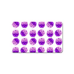 Kawaii Grape Jam Jar Pattern Magnet (name Card)