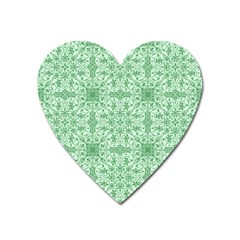 Ornamental Green Heart Magnet