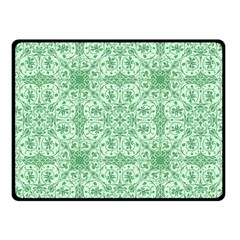 Ornamental Green Fleece Blanket (Small)