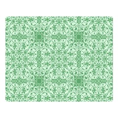 Ornamental Green Double Sided Flano Blanket (Large) 