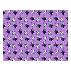 Kawaii Grape Rootbeer Double Sided Flano Blanket (large) 