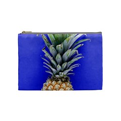 Pineapple Blue Cosmetic Bag (medium) by snowwhitegirl