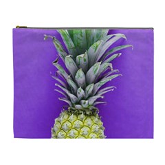 Pineapple Purple Cosmetic Bag (xl) by snowwhitegirl