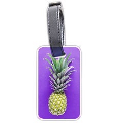 Pineapple Purple Luggage Tags (one Side) 