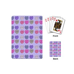 Valentine Hearts Lilac Playing Cards (mini)