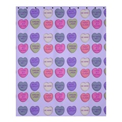 Valentine Hearts Lilac Shower Curtain 60  X 72  (medium)  by snowwhitegirl