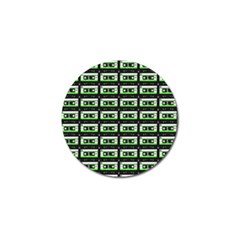 Green Cassette Golf Ball Marker (10 pack)