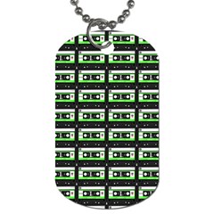 Green Cassette Dog Tag (Two Sides)