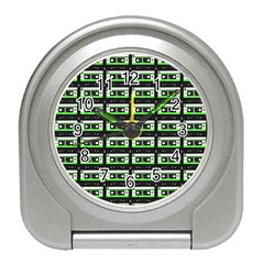 Green Cassette Travel Alarm Clock