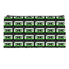 Green Cassette Pencil Cases