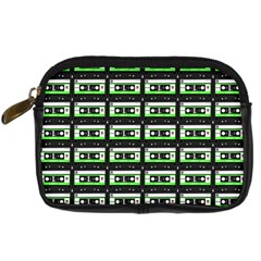 Green Cassette Digital Camera Leather Case