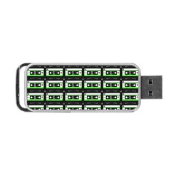 Green Cassette Portable USB Flash (Two Sides)