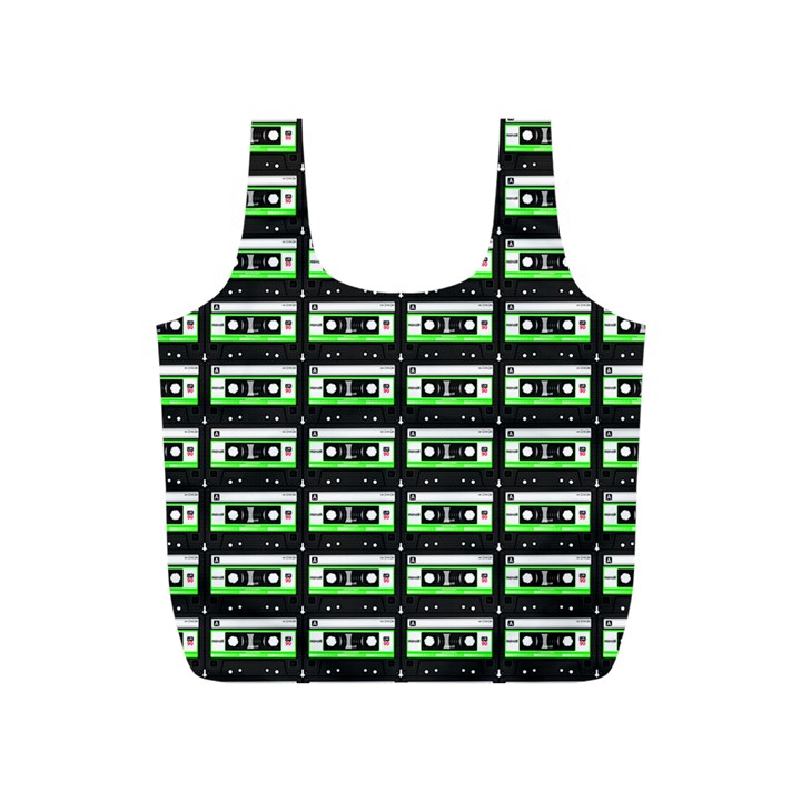 Green Cassette Full Print Recycle Bag (S)