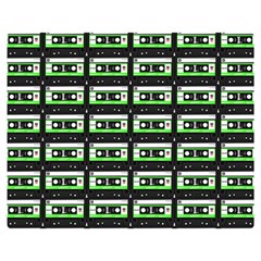 Green Cassette Double Sided Flano Blanket (Medium) 