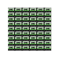 Green Cassette Small Satin Scarf (Square)