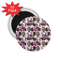 Victorian Girl Pink 2 25  Magnets (10 Pack)  by snowwhitegirl