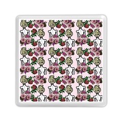 Victorian Girl Pink Memory Card Reader (square)