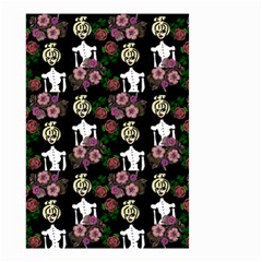 Victorian Girl Black Small Garden Flag (two Sides)