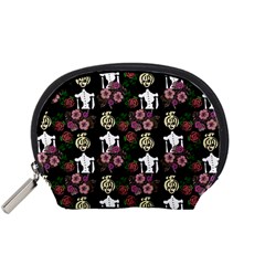 Victorian Girl Black Accessory Pouch (small) by snowwhitegirl