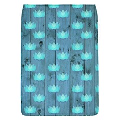 Zen Lotus Wood Wall Blue Removable Flap Cover (s)