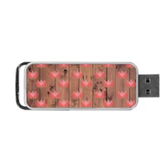 Zen Lotus Wood Wall Portable Usb Flash (two Sides) by snowwhitegirl