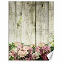 Floral Wood Wall Canvas 36  X 48  by snowwhitegirl