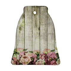 Floral Wood Wall Bell Ornament (two Sides) by snowwhitegirl