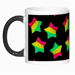 Ombre Glitter Pink Green Star Pat Morph Mugs