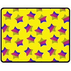 Ombre Glitter  Star Pattern Double Sided Fleece Blanket (medium) 