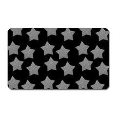 Silver Starr Black Magnet (rectangular)