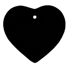 Black Glitter Ornament (heart) by snowwhitegirl