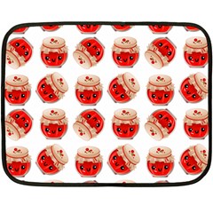 Kawaii Jam Jar Pattern Fleece Blanket (mini) by snowwhitegirl